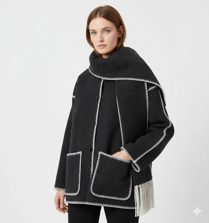 Manteau Femme Hivernal Doux avec Capuchon