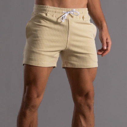 Shorts rayés homme confortable et léger