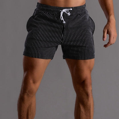 Shorts rayés homme confortable et léger