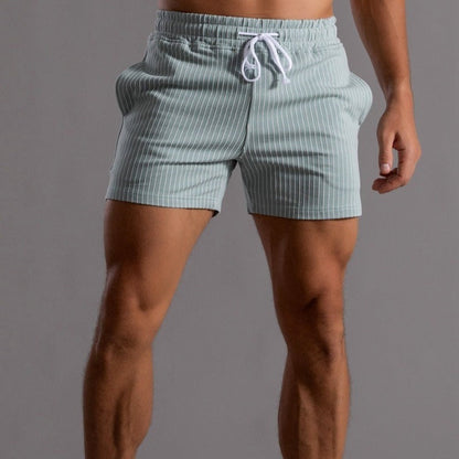 Shorts rayés homme confortable et léger