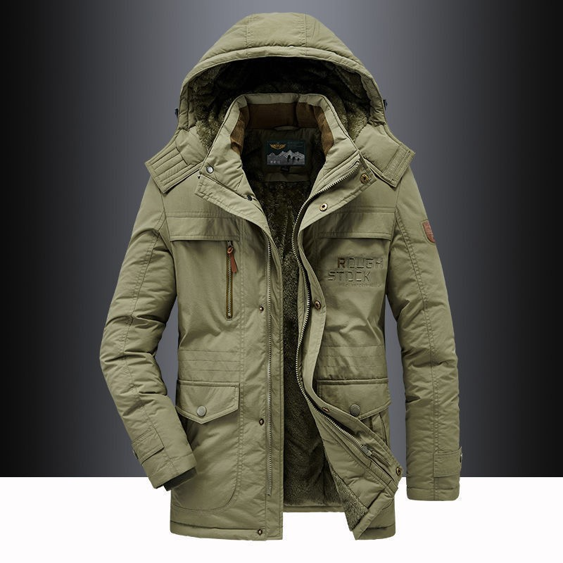 Parka Homme Matelassée Capuche Coupe Moderne Hiver