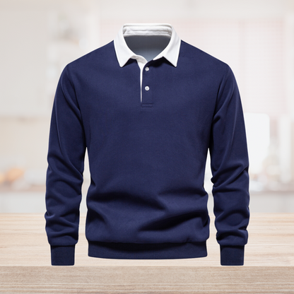 Chemise Polo Homme Manches Longues Classique