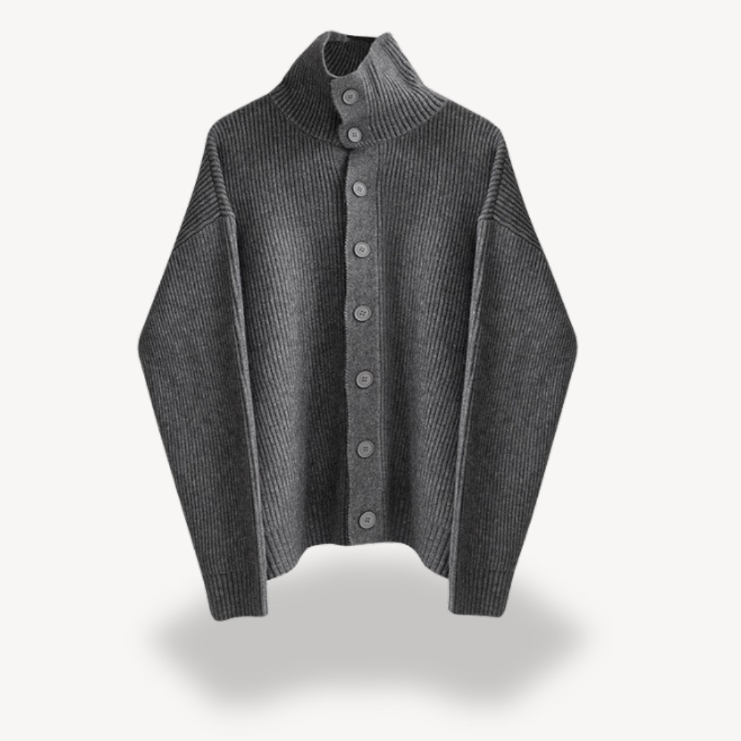 Gilet en maille côtelée pour homme classique et confortable