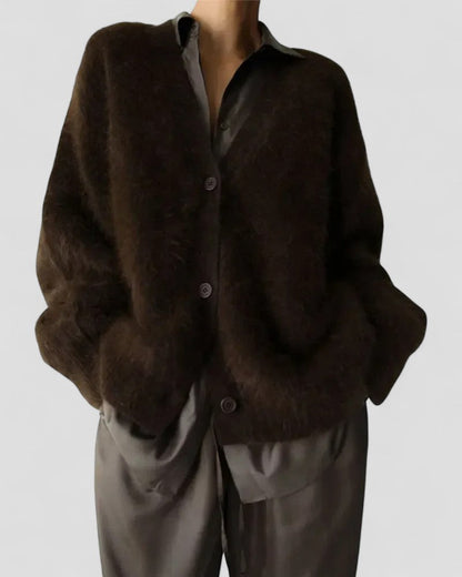 Gilet en maille douce et chaude pour femme