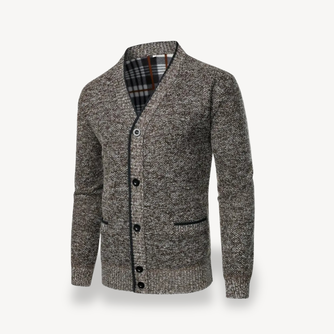 Gilet Homme Boutonné Classique en Laine - PanierRoyale