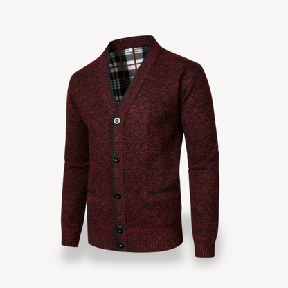 Gilet Homme Boutonné Classique en Laine