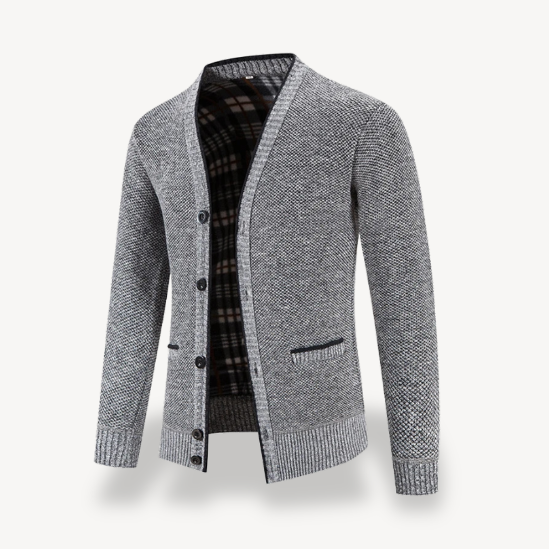 Gilet Homme Polaire Doublé avec Boutons - PanierRoyale