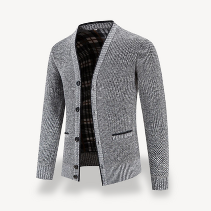Gilet Homme Polaire Doublé avec Boutons - PanierRoyale