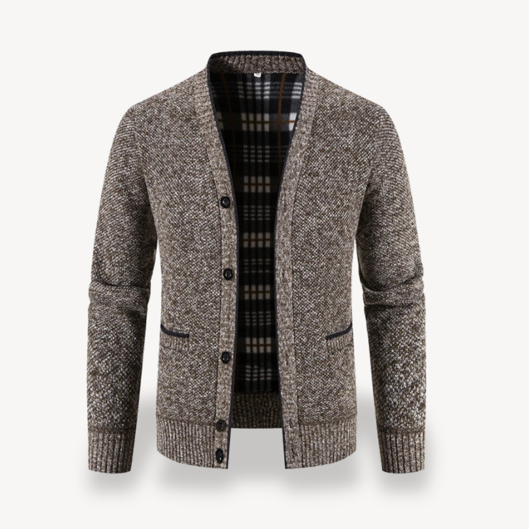 Gilet Homme Polaire Doublé avec Boutons