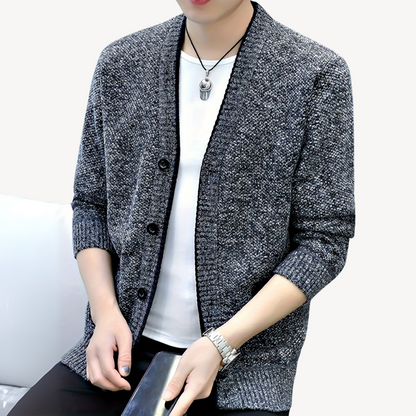 Gilet cardigan pour homme avec doublure à carreaux 4