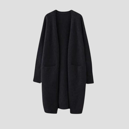 Gilet en cachemire pour femme avec long devant ouvert 5