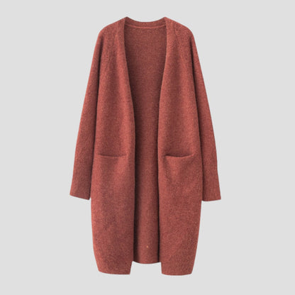 Gilet en cachemire pour femme avec long devant ouvert 8