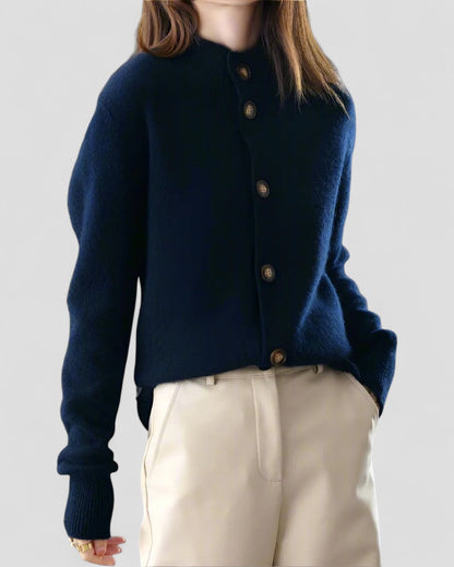 Gilet en maille boutonné pour femme 1