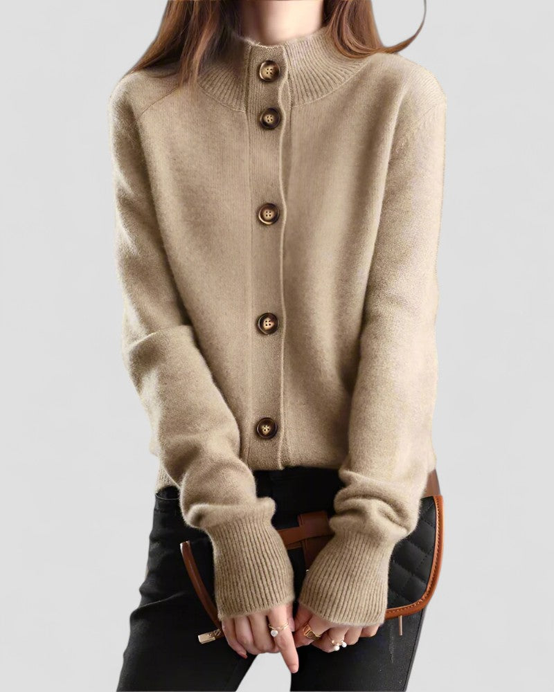 Gilet en maille boutonné pour femme 2