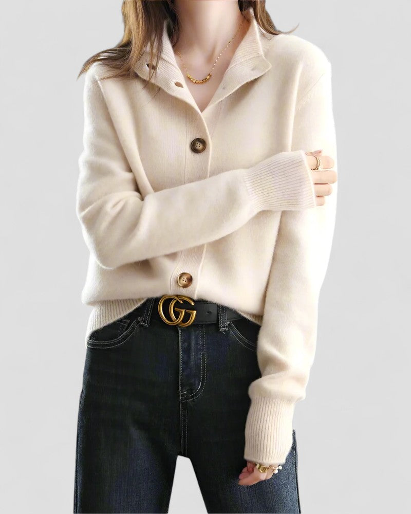 Gilet en maille boutonné pour femme 3