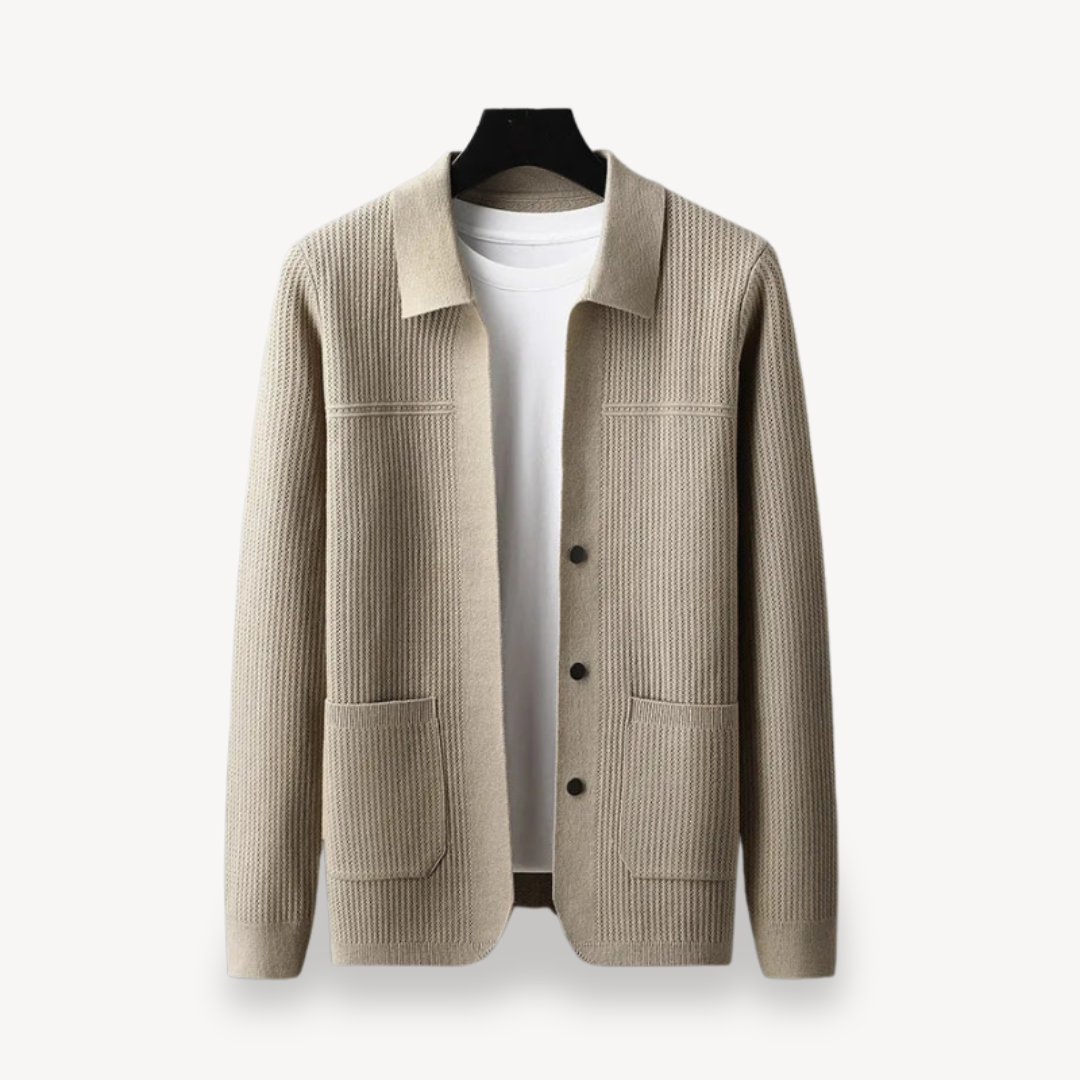 Gilet en maille côtelée pour homme 0