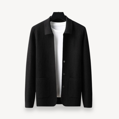 Gilet en maille côtelée pour homme 1
