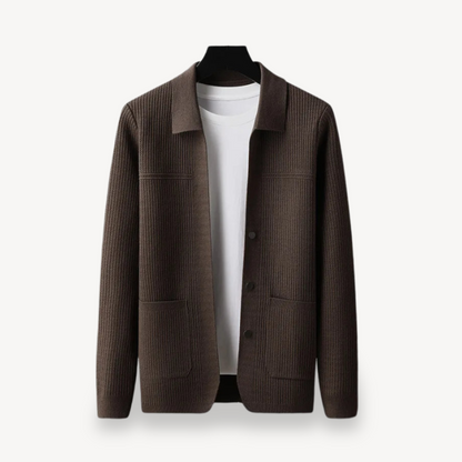 Gilet en maille côtelée pour homme 2