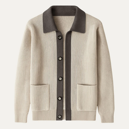 Gilet Homme Coton Boutonné avec Poches
