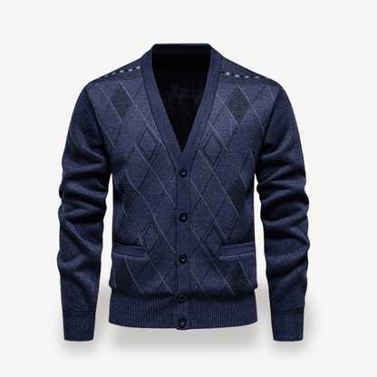 Gilet en maille diamant pour homme 0
