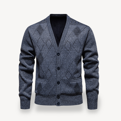 Gilet en maille diamant pour homme 2