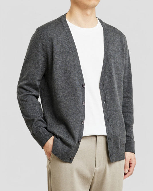 Gilet en maille léger homme boutonné - PanierRoyale