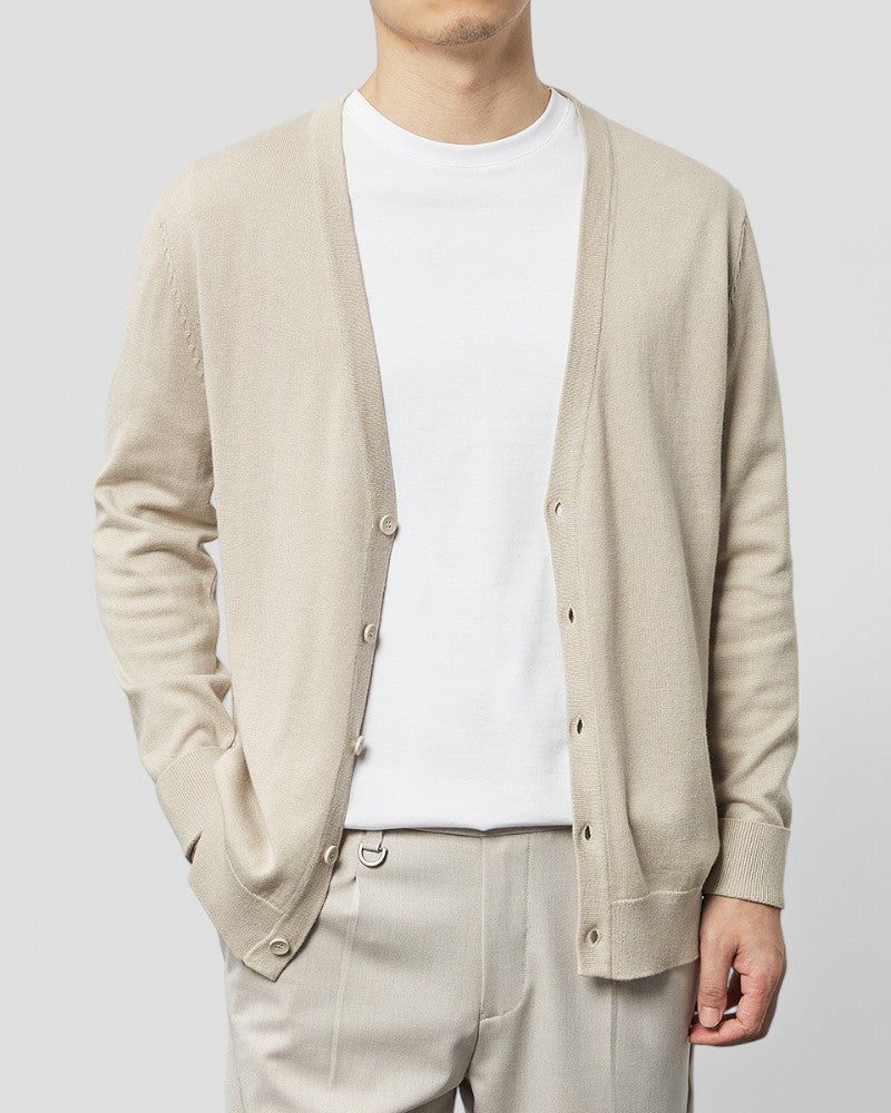 Gilet en maille léger homme boutonné