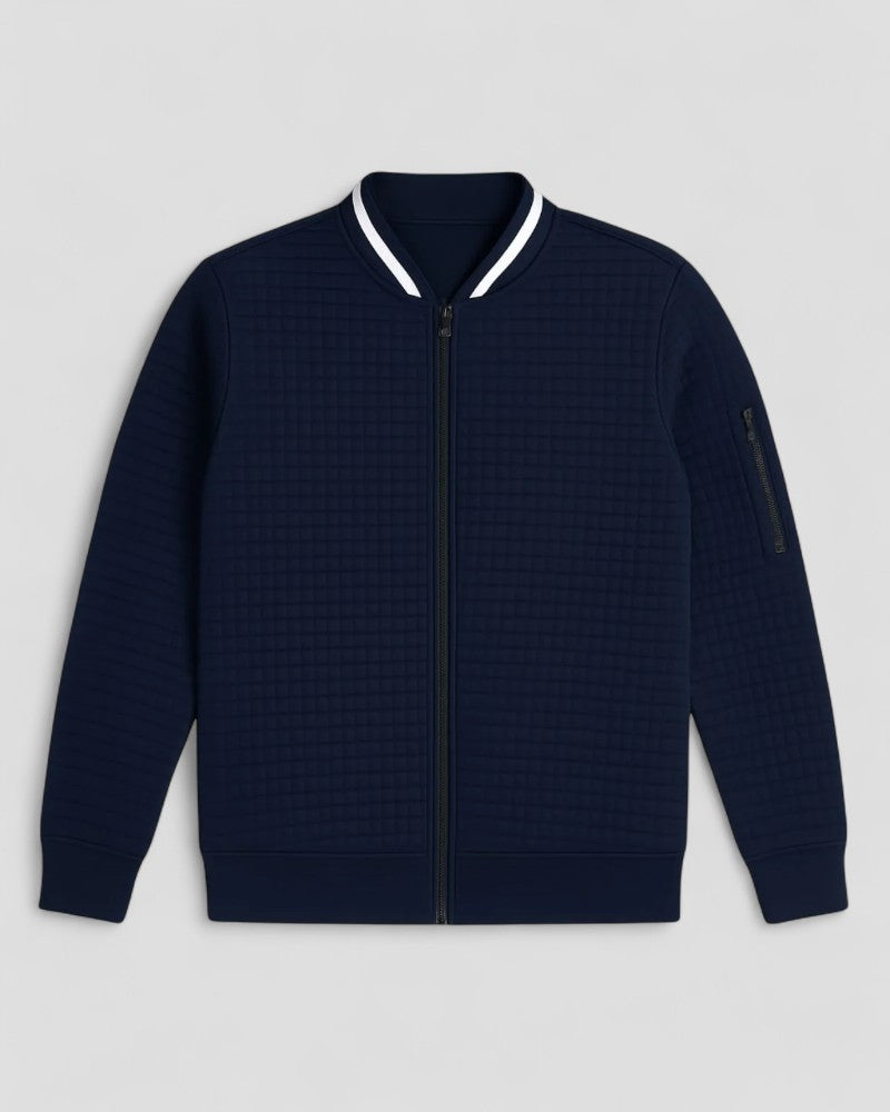 Gilet matelassé léger zippé en mélange de coton pour homme 2