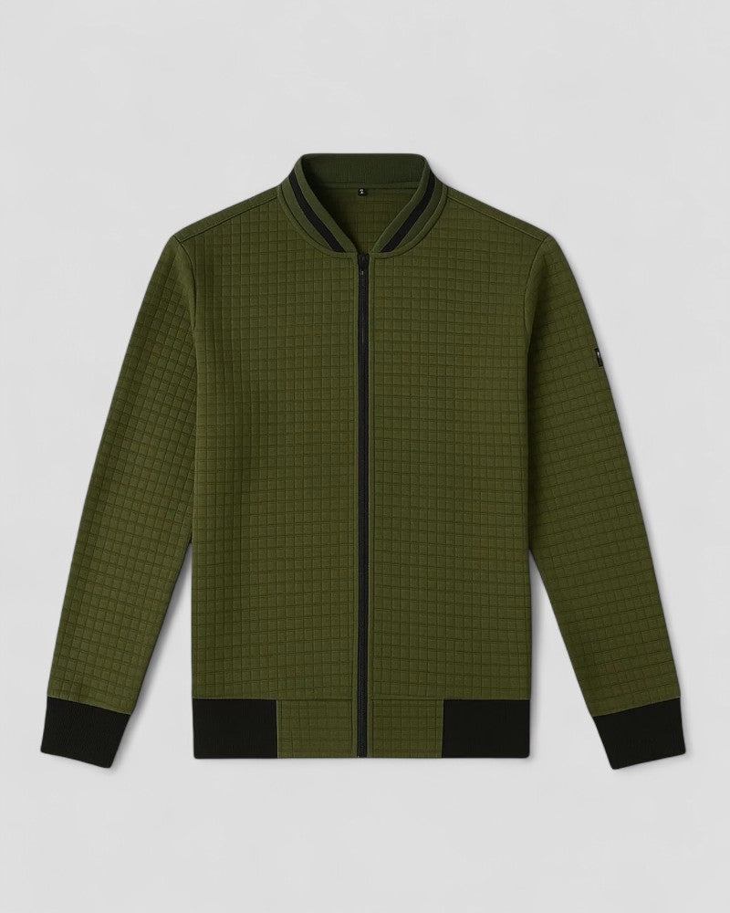 Gilet matelassé léger zippé en mélange de coton pour homme 3
