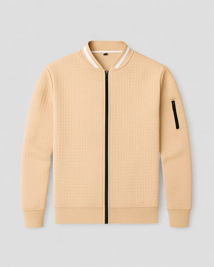 Gilet matelassé léger zippé en mélange de coton pour homme 5