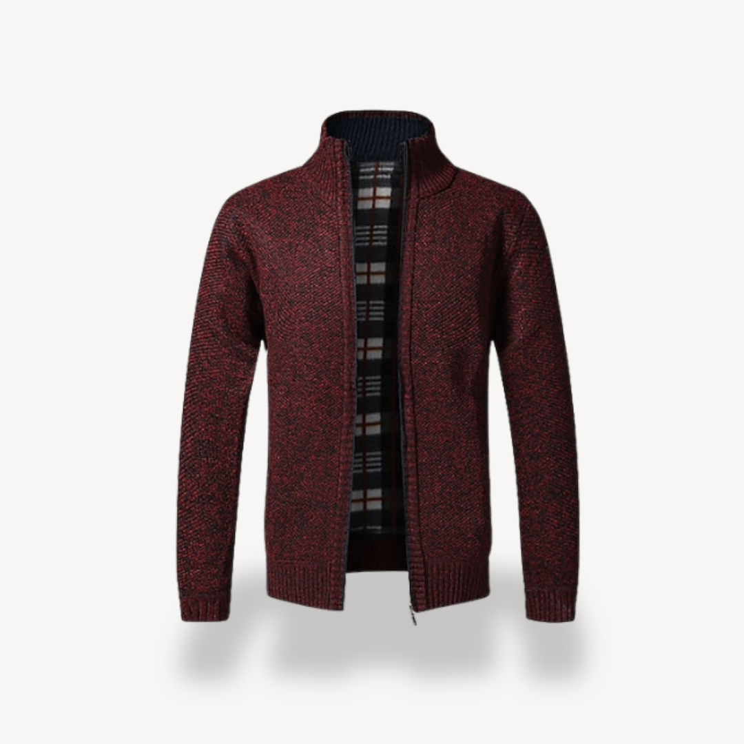 Gilet zippé polaire épais et chaud pour homme
