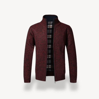 Gilet zippé polaire épais et chaud pour homme