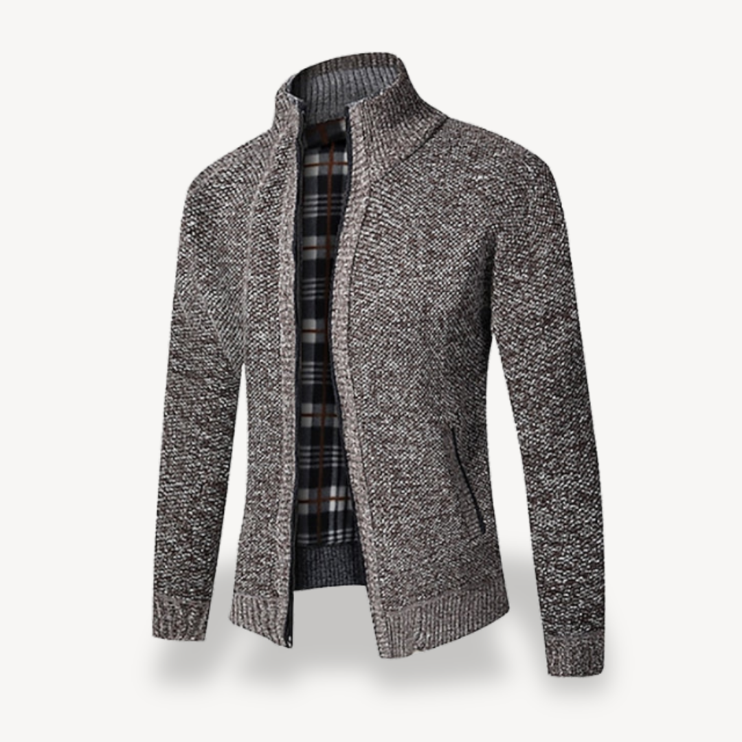 Gilet zippé polaire épais et chaud pour homme