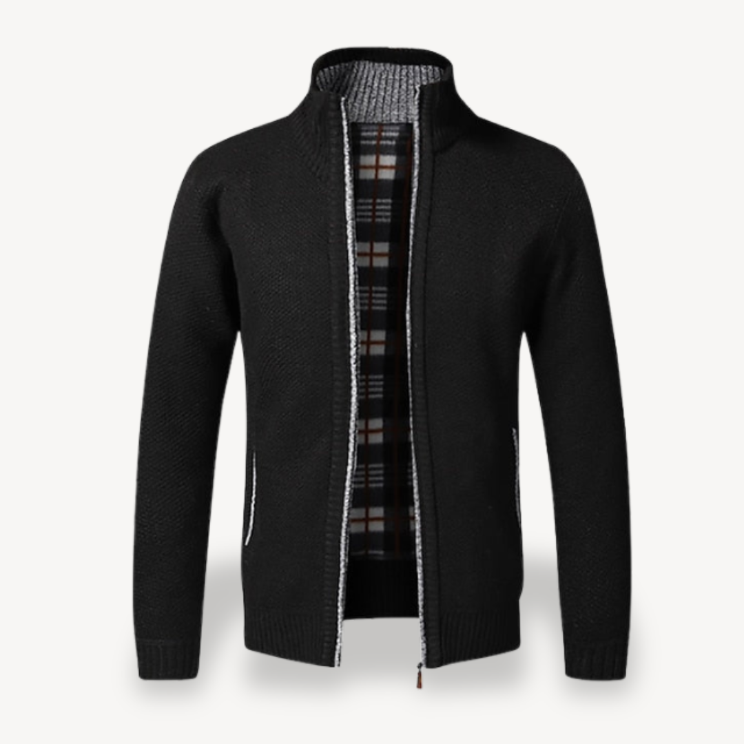 Gilet zippé polaire épais et chaud pour homme