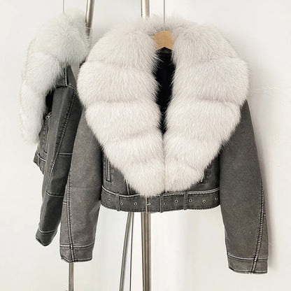 Veste Femme Hiver Chic avec Ceinture Ajutable