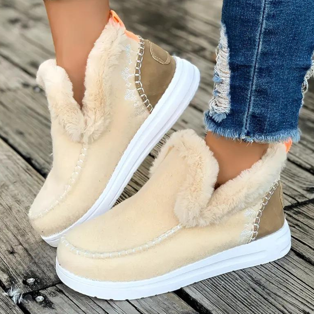 OGNYANA - Bottes D'hiver Douces et Chaudes pour Femmes