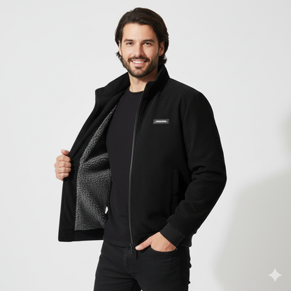 Veste Homme Hiver – Blouson Doublé Chaud et Élégant