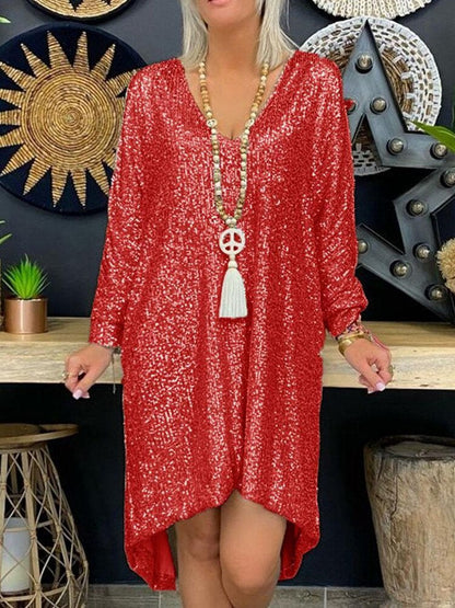Robe de Cocktail Pailletée Chic pour Femme