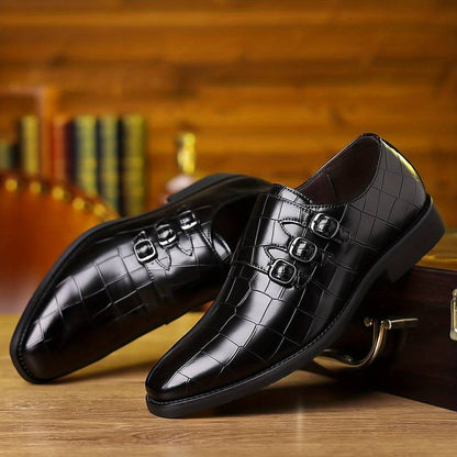 Chaussures Mariage Homme Noir Classiques Bout Pointu