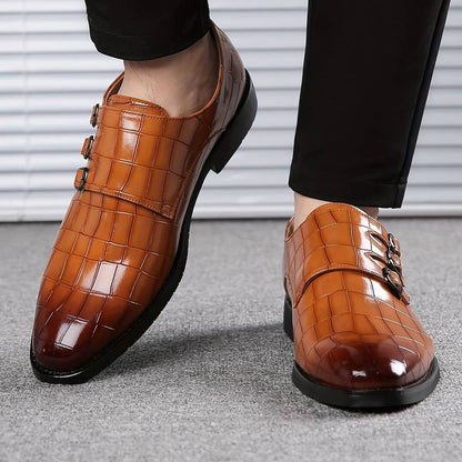 Chaussures Mariage Homme Noir Classiques Bout Pointu - PanierRoyale