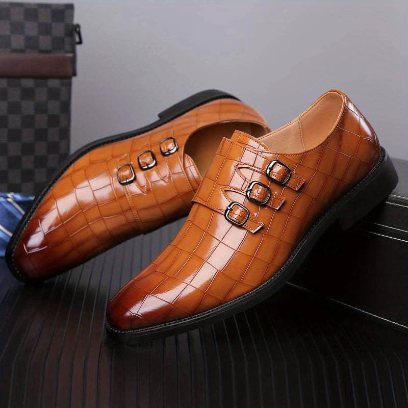 Chaussures Mariage Homme Noir Classiques Bout Pointu