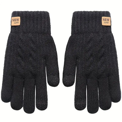Glovio - Gants Tactiles d'Hiver Doublés en Fourrure