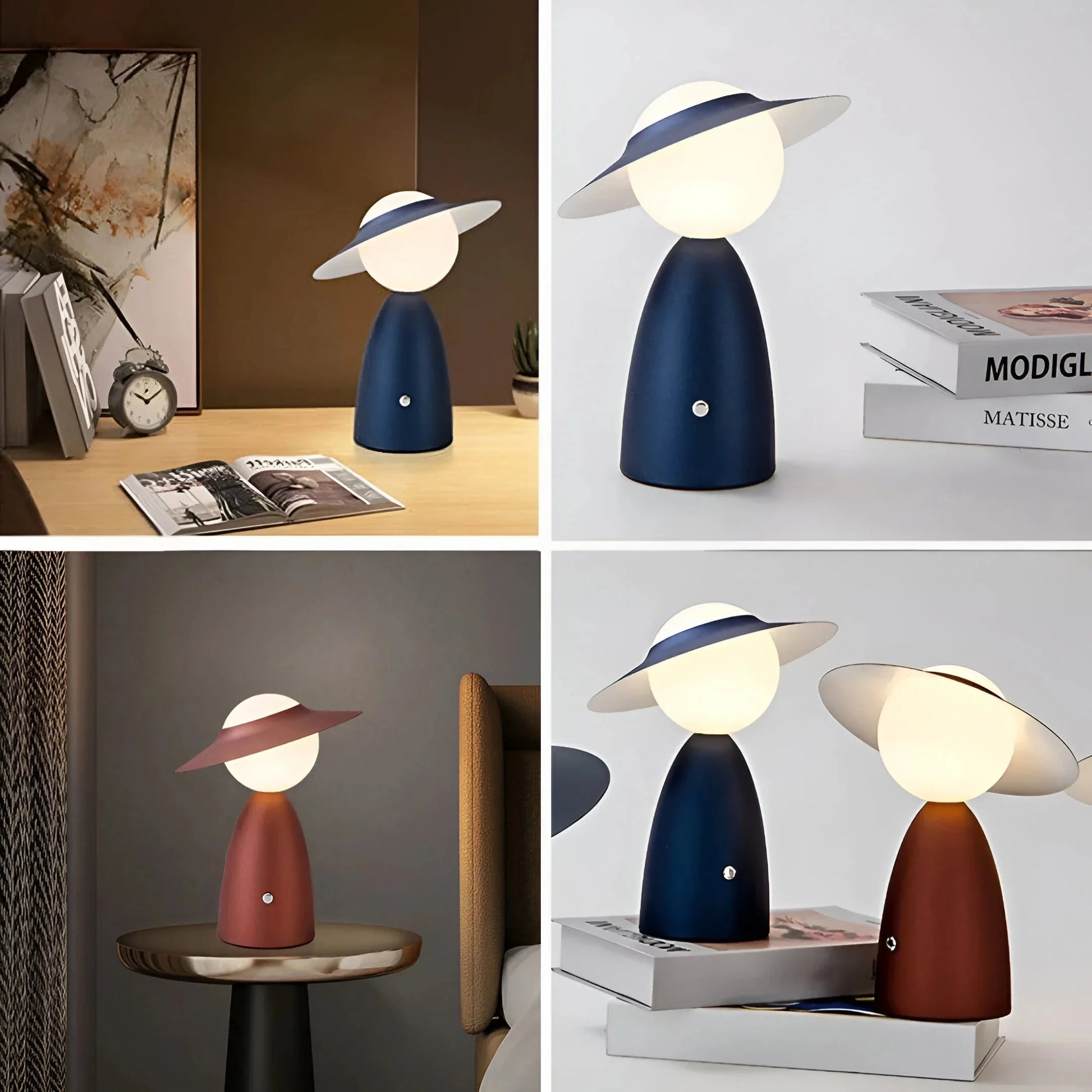 GlowEase™ – Lampe de Table Rechargeable Sans Fil avec Lumière Ajustable