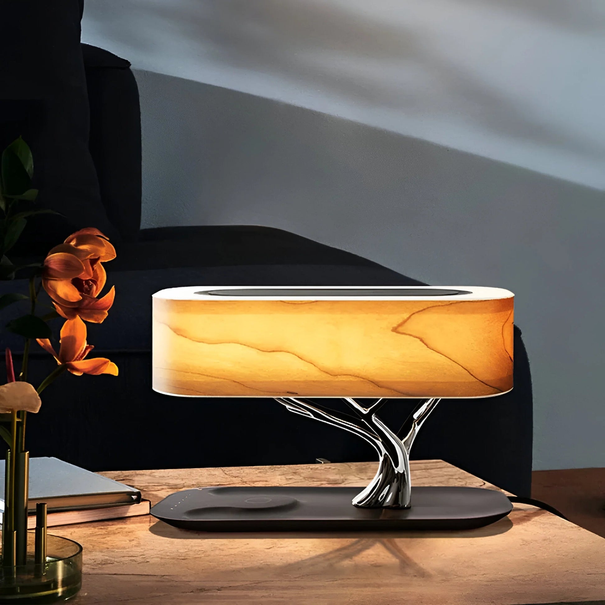 GlowSync™ – Lampe de Table Rechargeable Éclairage Ambiant Sans Fil