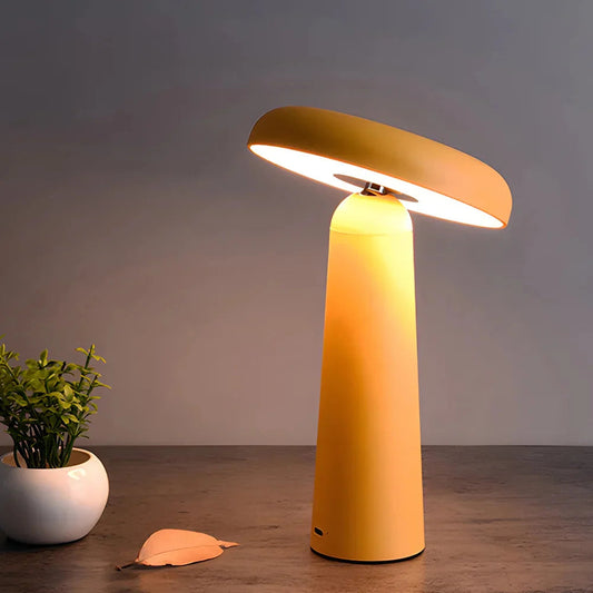 GlowTilt™ – Lampe de Table Rechargeable Sans Fil Design Champignon