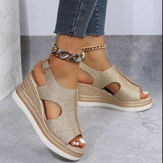Sandales Compensées Tendance Eté - PanierRoyale