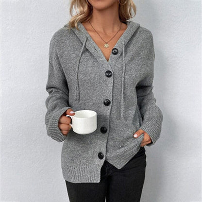 Cardigan Femme Décontracté à Boutons Avant