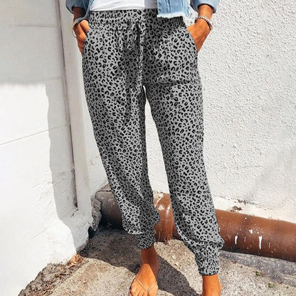Pantalon de loisir femme leopard confortable et tendance