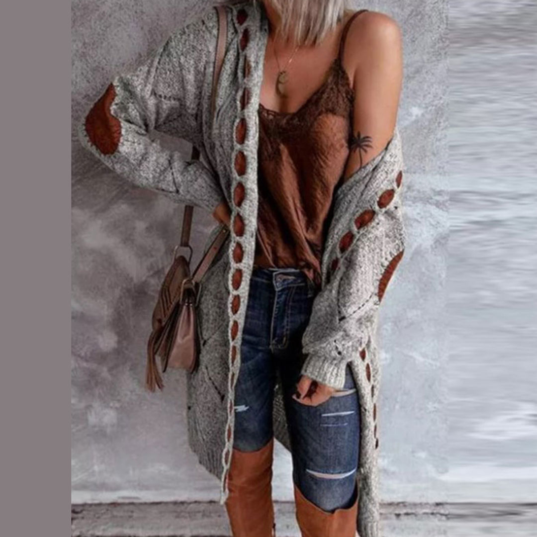 Gilet Femme Manches Longues Élégant pour Automne ou Printemps