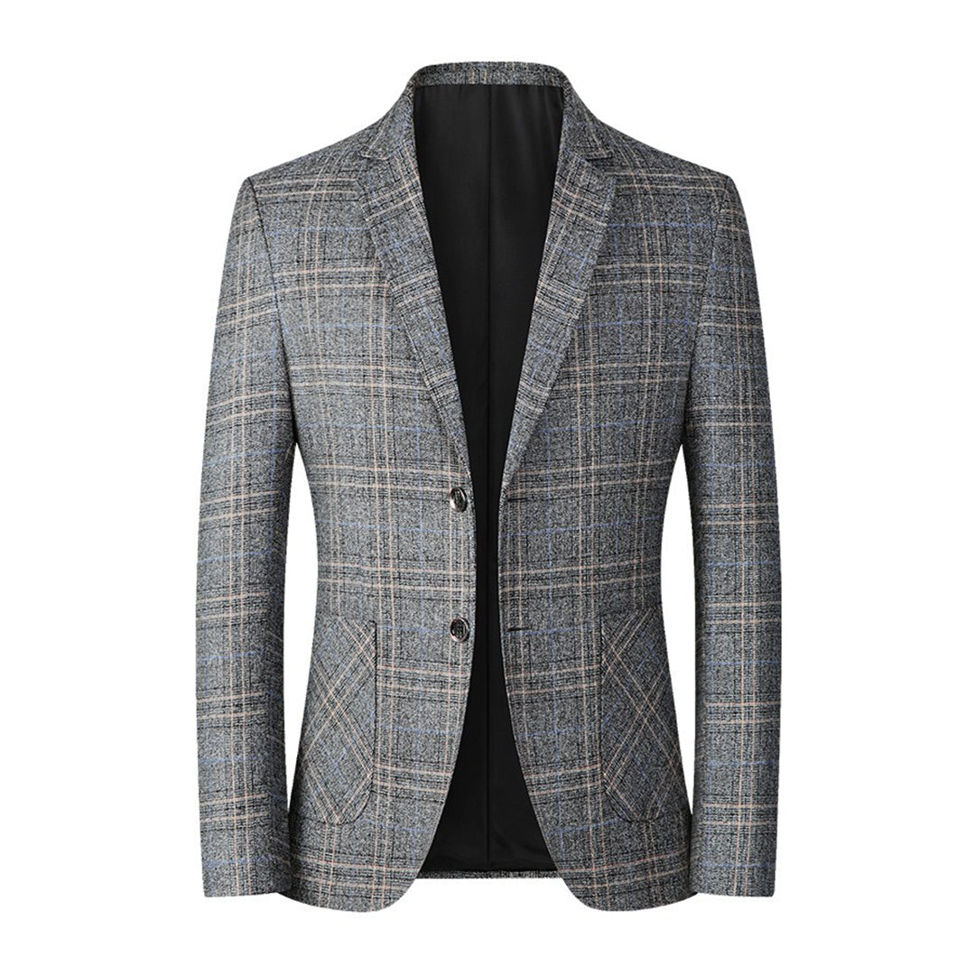 Blazer Homme Classique Noir à 2 Boutons - PanierRoyale